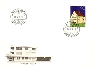Postkarte Carte Postale 73775940 Ruggell Liechtenstein FL Postbuero Ruggell