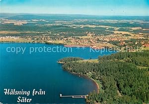 Postkarte Carte Postale 73779377 Saeter Dalarna Sweden Fliegeraufnahme