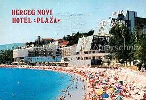 Postkarte Carte Postale 73778637 Herceg Novi Serbia Hotel Plaza Strand