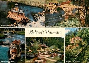 Bild des Verkufers fr Postkarte Carte Postale 73779349 Pottenstein Oberfranken Burg Kamp im Rhein Bruecke am Kwai Schwarzwaeld zum Verkauf von Versandhandel Boeger