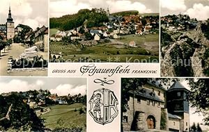 Postkarte Carte Postale 73779650 Schauenstein Ortsansichten Felsen Panorama Wappen Schauenstein