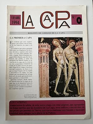 Imagen del vendedor de La Capa : boletn de Amigos de la Capa. N 0, 1 de abril de 1994 a la venta por Perolibros S.L.