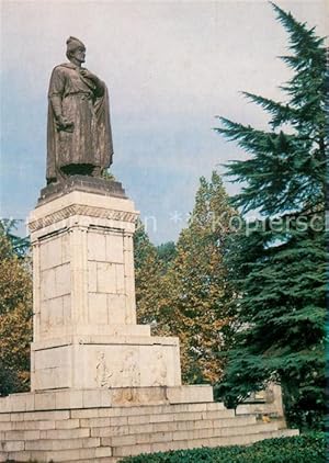 Bild des Verkufers fr Postkarte Carte Postale 73778494 Tbilisi Tiflis Georgia Denkmal Schota Rustavel zum Verkauf von Versandhandel Boeger