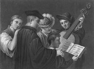 A MUSIC PARTY,From the Original painting by TITIAN in the National Gallery