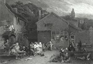 THE VILLAGE FESTIVAL From the Original painting by WILKIE in the National Gallery