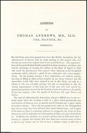 Seller image for Thomas Andrews, Presidential Address, 1876 to the British Association, Meeting at Glasgow. An uncommon original article from The British Association for The Advancement of Science report, 1876. for sale by Cosmo Books
