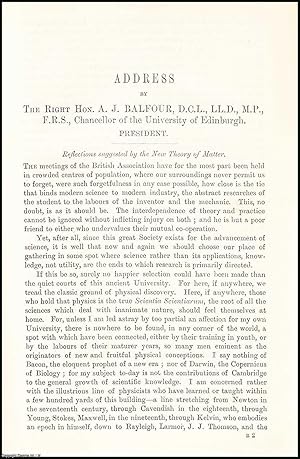 Image du vendeur pour The Right Hon. A.J. Balfour, Presidential Address, 1904 to the British Association, Meeting at Cambridge. An uncommon original article from The British Association for The Advancement of Science report, 1904. mis en vente par Cosmo Books