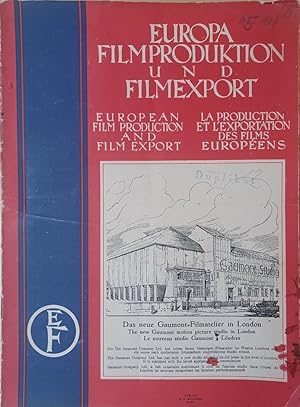 Europa Filmproduktion und Filmexport. 5 Hefte aus den Jahren 1927/1928. Mehrsprachige Ausgaben (D...