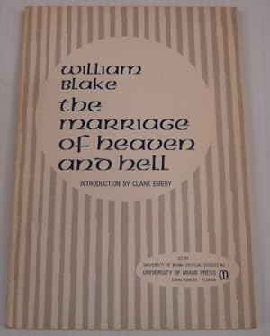 Imagen del vendedor de The Marriage of Heaven and Hell (University of Miami Critical Studies No. 1) a la venta por Books of Paradise