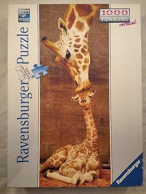Ravensburger 151158: Giraffe: The First Kiss [1000 Teile Panorama Puzzle]. Achtung: Nicht geeigne...