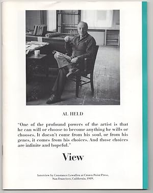 Bild des Verkufers fr View: Vol. VI No. 3 Winter, 1989 - Al Held zum Verkauf von Jeff Hirsch Books, ABAA