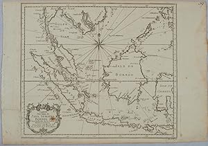 Carte des Isles de Java, Sumatra. Borneo &c. Les Détroits de la Sonde Malaca et Banca, Golphe de ...