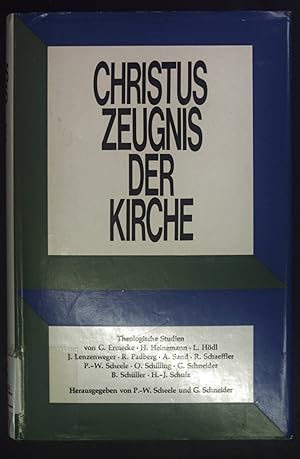 Immagine del venditore per Christuszeugnis der Kirche - Theologische Studien. venduto da books4less (Versandantiquariat Petra Gros GmbH & Co. KG)