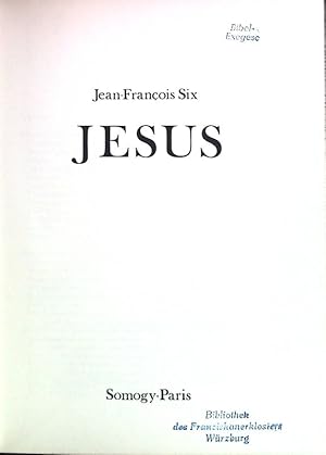 Bild des Verkufers fr Jesus. zum Verkauf von books4less (Versandantiquariat Petra Gros GmbH & Co. KG)