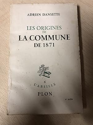 Seller image for Les origines de la commune de 1871 for sale by Breizh56