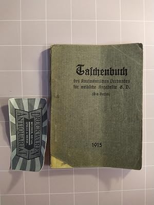 Taschenbuch des Kaufmännischen Verbandes für Weibliche Angestellte.