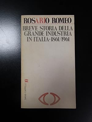Romeo Rosario. Breve storia della grande industria in Italina 1861/1961. Cappelli editore 1980.