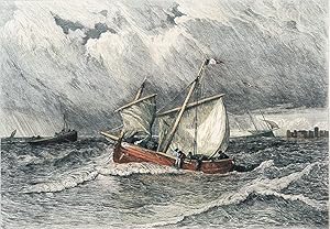 Bild des Verkufers fr Storm at sea zum Verkauf von Lirolay