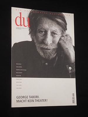 Bild des Verkufers fr du. Die Zeitschrift der Kultur, September 2001, Heft 719. George Tabori. Macht kein Theater! zum Verkauf von Fast alles Theater! Antiquariat fr die darstellenden Knste