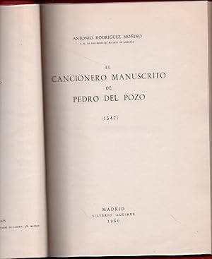 EL CANCIONERO MANUSCRITO DE PEDRO DEL POZO (1547).