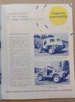 Jeep. Catalogo attrezzatura speciale (Willys Mediterranea Palermo)