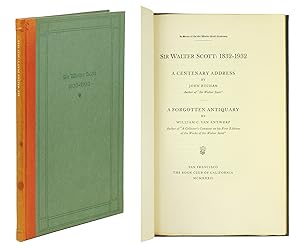 Imagen del vendedor de Sir Walter Scott 1832-1932: A Centenary Address [and] A Forgotten Antiquary. a la venta por John Windle Antiquarian Bookseller, ABAA