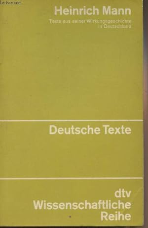 Image du vendeur pour Texte zu seiner Wirkungsgeschichte in Deutschland - "Dtv Wissenschaftliche Reihe" n4293 mis en vente par Le-Livre
