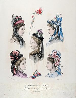 Women's Fashion, circa 1870 - Hairstyles & Hats