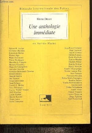 Bild des Verkufers fr Une anthologie immdiate - Troisime Biennale Internationale des Potes en Val-de-Marne zum Verkauf von Le-Livre