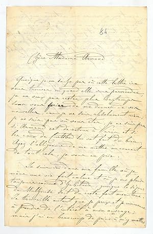 Seller image for Autograph letter signed. In French. for sale by Antiquariat INLIBRIS Gilhofer Nfg. GmbH