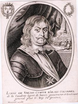 Portrait of Louis Emmanuel de Valois Comte d'alais colonnel de la Cavalerie legere de france.