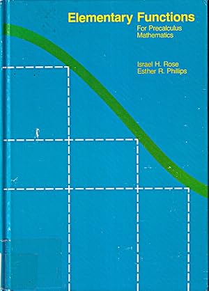 Bild des Verkufers fr Elementary Functions for Precalculus Mathematics zum Verkauf von Die Buchgeister