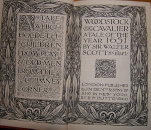 Imagen del vendedor de Woodstock The Cavalier. A Tale of the Year 1651. a la venta por Wittenborn Art Books