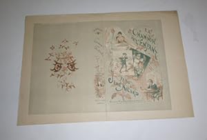 Printer's proof for cover of La Chanson de l'Enfant. (Epreuve d'imprimerie, couverture originale ...