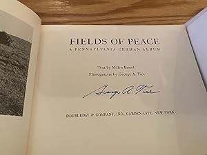 FIELDS OF PEACE: A Pennsylvania German Album [SIGNED]