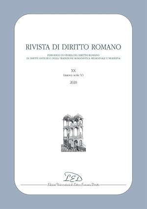 Image du vendeur pour Rivista di diritto romano. Nuova serie (2020). Vol. 20 mis en vente par Libro Co. Italia Srl