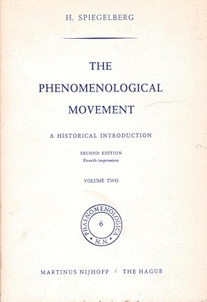 Phenomenological Movement: A Historical Introduction: Volume II of II