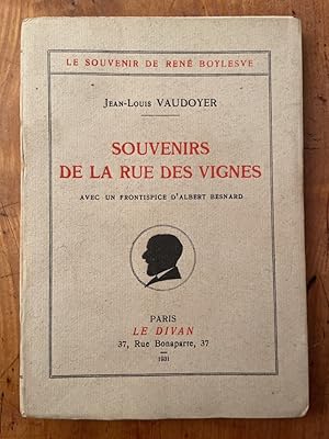 Seller image for Souvenirs de la rue des vignes for sale by Librairie des Possibles
