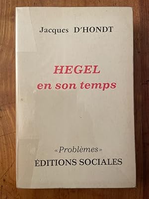 Imagen del vendedor de Hegel en son temps (Berlin, 1818-1831) a la venta por Librairie des Possibles