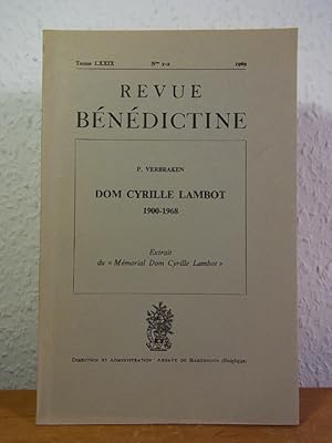 Dom Cyrille Lambot 1900 - 1968 [signé par Pierre-Patrick Verbraken]