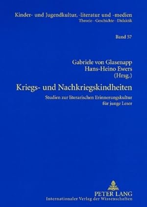Immagine del venditore per Kriegs- und Nachkriegskindheiten venduto da BuchWeltWeit Ludwig Meier e.K.