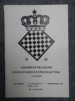 1970 - Südwestfälische Schachmeisterschaften in Hemer