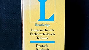 Bild des Verkufers fr Langenscheidts Fachwrterbuch, Fachwrterbuch Technik, Deutsch-Englisch. zum Verkauf von Antiquariat Bookfarm