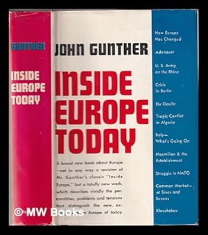 Seller image for Inside Europe today / by John Gunther for sale by MW Books Ltd.