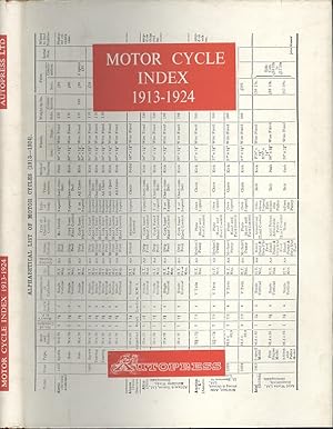 Motor Cycle Index 1913-1924 (1964 Reprint)