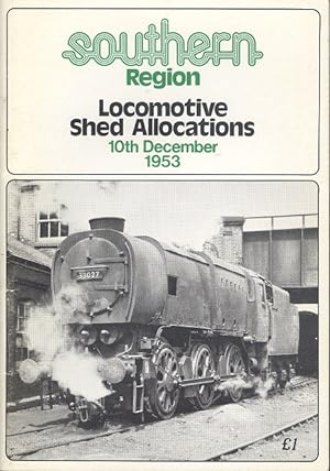 Seller image for Southern Region Locomotive Shed Allocations 10th December 1953 for sale by Dereks Transport Books