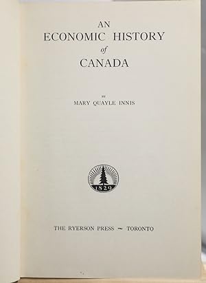 Immagine del venditore per An economic history of Canada venduto da Librairie Michel Morisset, (CLAQ, ABAC, ILAB)