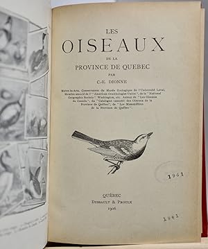 Seller image for Les oiseaux de la Province de Qubec for sale by Librairie Michel Morisset, (CLAQ, ABAC, ILAB)