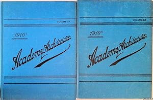 Bild des Verkufers fr Academy Architecture and Architectural Review 1910 (2 volumes) zum Verkauf von Klondyke