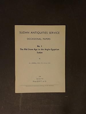 The Old Stone Age in the Anglo-Egyptian Sudan. Occasional paper No.1 of "Sudan Antiquities Service".